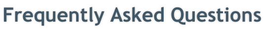 Frequently Asked Questions